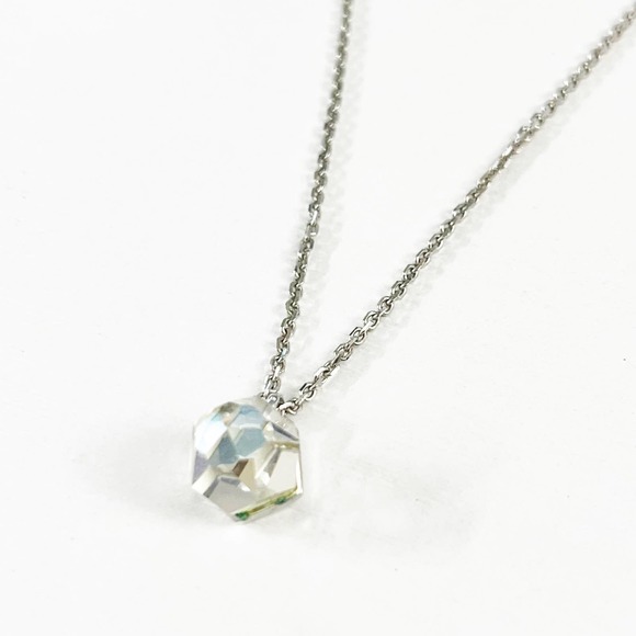 Swarovski Jewelry - Swarovski Faceted Crystal Ball Pendant Necklace